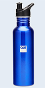 QUT ECO Safe Water Bottle Dark Blue