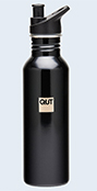 QUT ECO Safe Water Bottle Black