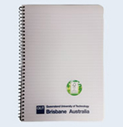 QUT A4 Lecture Pad - Clear