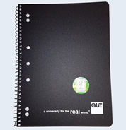QUT A4 Lecture Pad - Clear