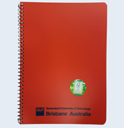 QUT A4 Lecture Pad - Red
