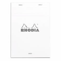 RHODIA PAD#16 STAPLED WHITE A5 148X210 LINED