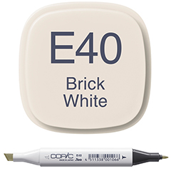 MARKER COPIC BRICK WHITE - E40