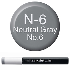 COPIC INK NEUTRAL GRAY NO 6 CMIN6