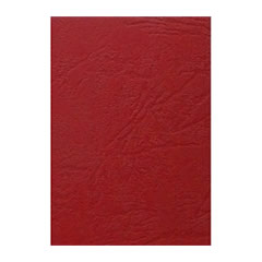 PAPER BINDING COVERS A4 LEATHERGRAIN RED