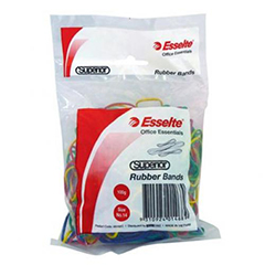 RUBBER BANDS ASSORTED COLOURS SIZE 14