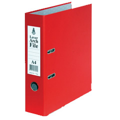 FILE LEVER ARCH A4 RED