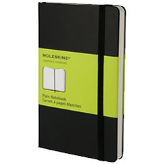 MOLESKINE CLASSIC HARD COVER NOTEBOOK PLAIN BLACK POCKET