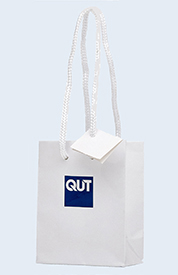 QUT Shopping Bag - White - Small