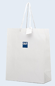 QUT Shopping Bag - White - Large