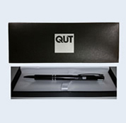 QUT Black Madison Pen