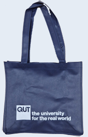 QUT Shopping Bag - Navy Blue