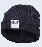 QUT Logo - Cable knie Beanie