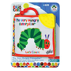 VERY HUNGRY CATERPILLAR LET'S COUNT SOFT TEETHER BOOK