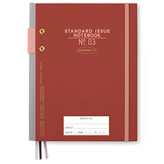 STANDARD ISS PLANNER NOTEBOOK ROSEWOOD
