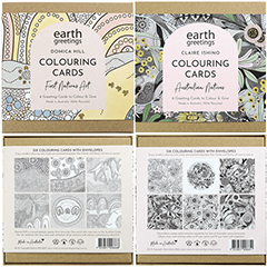 COLOURING CARDS ASST