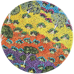 VIEW OF COUNTRY CERAMIC COASTER INDIGENOUS ABORIGINAL