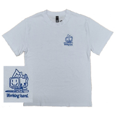 TSHIRT LGE - WORKING HARD EMBROIDERY - HEAVY-WEIGHT 280GSM  COTTON