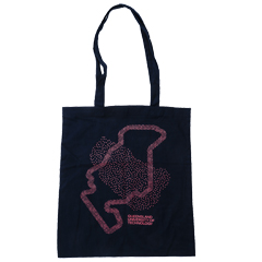 TOTE BAG - QUT FOOTPRINT DOT - ORGANIC COTTON
