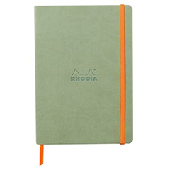 NOTEBOOK A5 CELADON GREEN RHODIARAMA SOFT COVER RULED