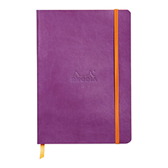 NOTEBOOK A5 VIOLET RHODIARAMA SOFT COVER RULED