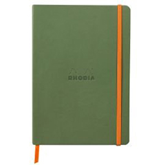 NOTEBOOK A5 DOT GRID SOFT SAGE GREEN RHODIARAMA