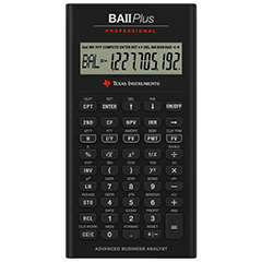 TEXAS INSTRUMENTS BA11 PLUS PRO FINANCIAL CALCULATOR