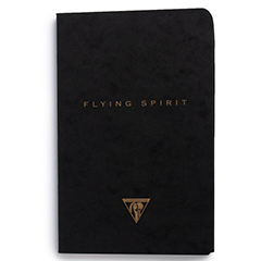 NOTEBOOK A5 BLACK CLAIREFONTAINE FLYING SPIRIT NB RULED ASST