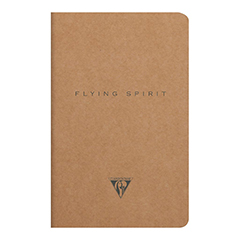 NOTEBOOK A5 KRAFT CLAIREFONTAINE FLYING SPIRIT NB RULED 5   ASST