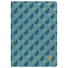 CLAIREFONTAINE - NEO DECO COLLECTION NOTEBOOK A5 - RULED -  CUBES DUCK BLUE