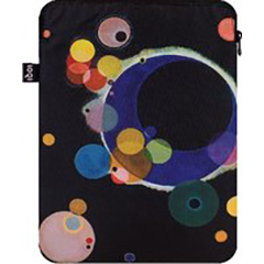 LOQI SEVERAL CIRCLES RECYCLED LAPTOP SLEEVE MULTI-COLOURED  26X36CM