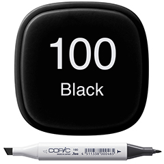 MARKER COPIC BLACK - 100
