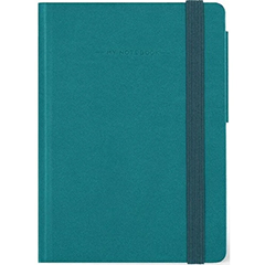 MY NOTEBOOK MED LINED MALACHITE GREEN