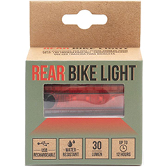 BIKE LIGHT RED RECHARGEABLE