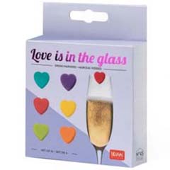 LOVE IS IN THE GLASS DRINK MARKERS x6 LEGAMI
