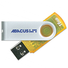 USB 2.0 ABACUS 16GB SWIVEL