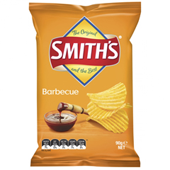 SMITHS CRINKLE BBQ 90G #20424