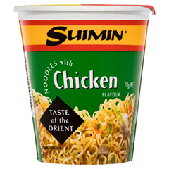 SUIMIN CUP 70G CHICKEN NOODLES