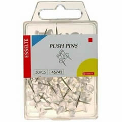 PUSH PINS CLEAR PK 50 #46742