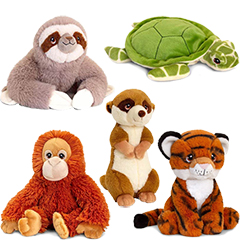 KEELECO MIXED ANIMALS 18CM PLUSH