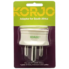 KORJO ADAPTOR FOR SOUTH AFRICA/ INDIA