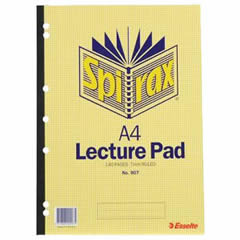 PAD SPIRAX 907 A4 LECTURE PAD 140 PAGES #89070