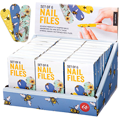 ISGIFT SET OF 6 NAIL FILES BEES