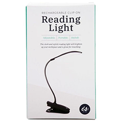 TECH 2 IT RECHARGEABLE CLIP ON READING LIGHT LED LIGHT WITH CLIP WHITE 12.5X6.5X4.2CM