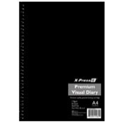 DIARY A4 VISUAL ART 110GSM DOUBLE WIRE BOUND #PVDA4