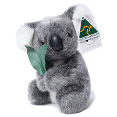 KOALA WITH LEAF 17CM