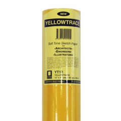 TRACING PAPER YELLOW ROLL 27GSM 18 INCH X 50 YARDS
