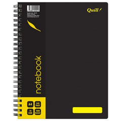 PAD QUILL A4 NOTEBOOK PP COVER 70GSM 240 PAGE