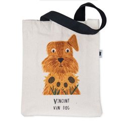 VINCENT VAN DOG LARGE TOTE
