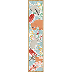 BOOKMARK AUSSIE ANIMALS BLUE WOODEN